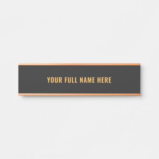 Personalized Custom Name Door Sign Example サインプレート (正面)
