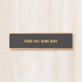 Personalized Custom Name Door Sign Example サインプレート (正面)