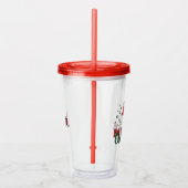 Personalized Custom Name Merry Christmas Holiday アクリルタンブラー (右)