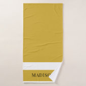 Personalized Custom Name Stylish Bath Towel バスタオル (バスタオル)