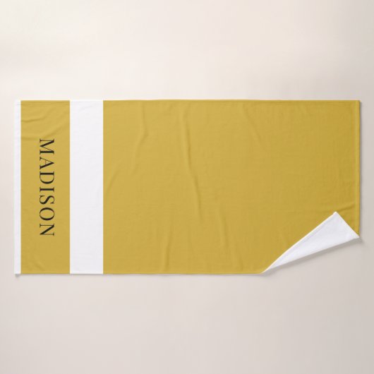 Personalized Custom Name Stylish Bath Towel バスタオル (バスタオル)