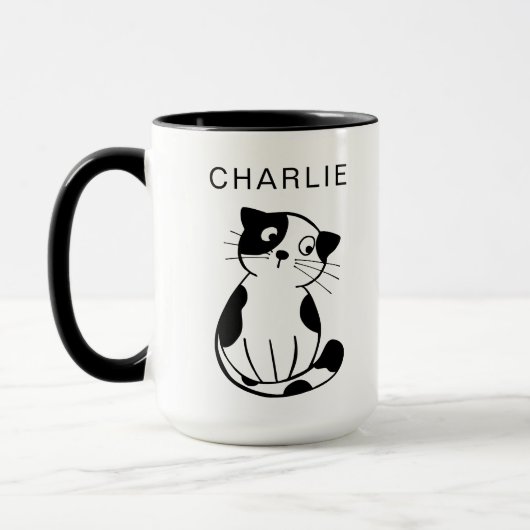 Personalized Custom Pet Mug with Photo and Name マグカップ (左)