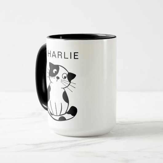 Personalized Custom Pet Mug with Photo and Name マグカップ (正面左)