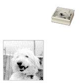 Personalized Custom Pet Photo Etched Style ラバースタンプ (押印)