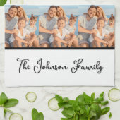 Personalized Custom Photo キッチンタオル (折り畳み)