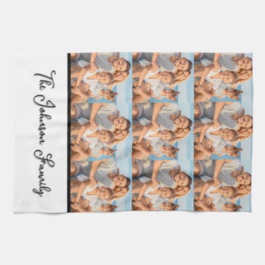 Personalized Custom Photo  キッチンタオル (横)