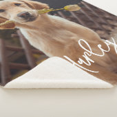 Personalized Custom Photo And Text シェルパブランケット (3/4)