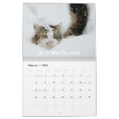 Personalized Custom Photo Cat Lovers Calendar  カレンダー (2月 2026)