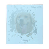 Personalized Custom Photo Pet with Name ノートパッド (正面)