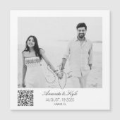 Personalized Custom Photo Save the Date magnet (正面)