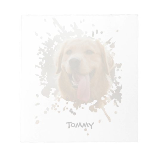 Personalized Custom Photo with Name ノートパッド (正面)