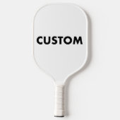 Personalized Custom Pickleball Paddle WHITE Handle ピックルボールラケット (裏面)