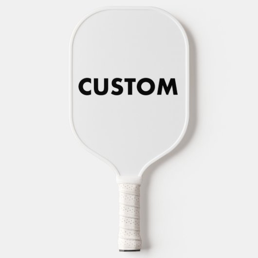 Personalized Custom Pickleball Paddle WHITE Handle ピックルボールラケット (正面)