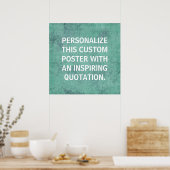 Personalized Custom Poster, inspiring quotation ポスター (キッチン)