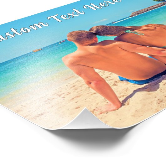 Personalized Custom Text and Photo Poster Example フォトプリント (角)