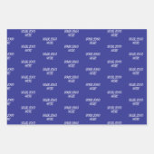 Personalized Custom Your Logo Here Business Office ラッピングペーパーシート (正面)