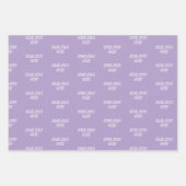 Personalized Custom Your Logo Here Business Office ラッピングペーパーシート (正面)