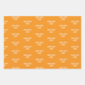 Personalized Custom Your Logo Here Business Office ラッピングペーパーシート (正面2)