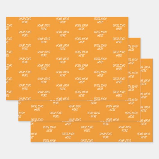 Personalized Custom Your Logo Here Business Office ラッピングペーパーシート (セット)