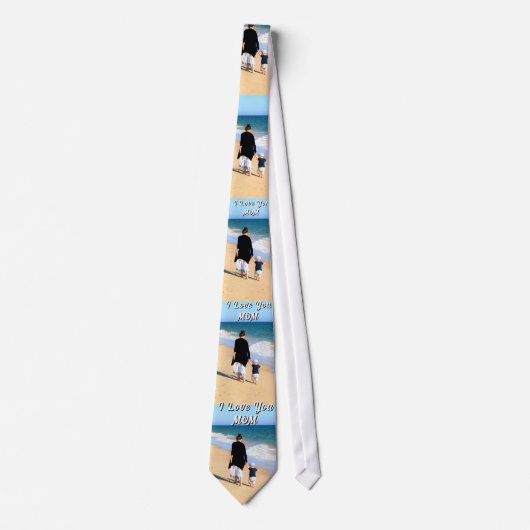 Personalized Custom Your Mom Photo Neck Tie ネクタイ (正面)