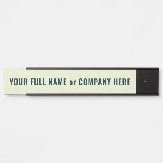 Personalized Custom Your Name Door Sign Example サインプレート (正面)