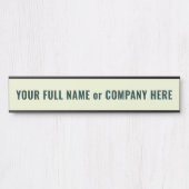 Personalized Custom Your Name Door Sign Example サインプレート (正面)