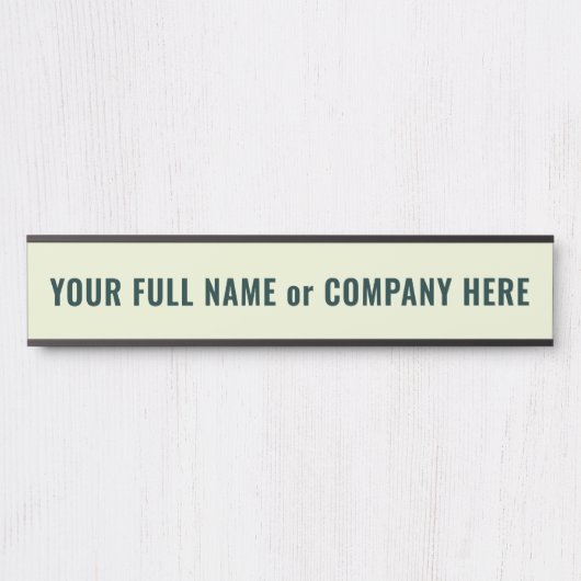 Personalized Custom Your Name Door Sign Example サインプレート (正面)