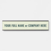 Personalized Custom Your Name Door Sign Example サインプレート (正面)