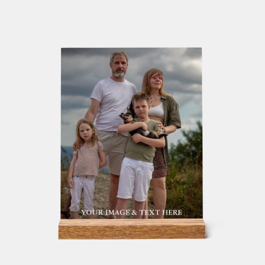 Personalized Custom Your Own Photo アクリルサイン (正面)