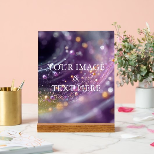 Personalized Custom Your Own Photo アクリルサイン (ウェディング)