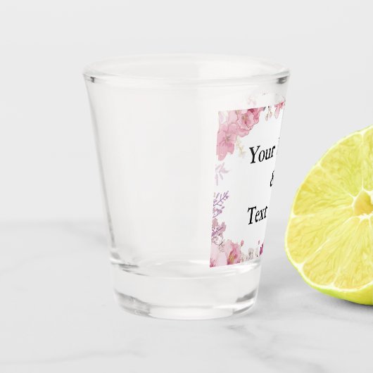 Personalized Custom Your Own Photo & Text ショットグラス (左)