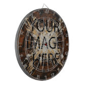 Personalized Custom Your Own Photo & Text ダーツボード (正面左)