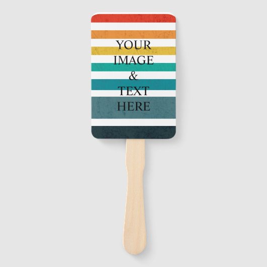 Personalized Custom Your Own Photo & Text  ハンドファン (正面)