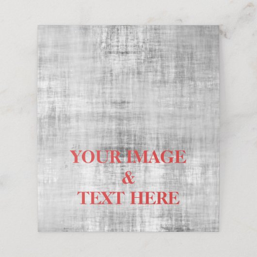 Personalized Custom Your Own Photo & Text プレイスカード (外部開封)