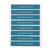 Personalized Custom Your Own Photo & Text ラップアラウンド宛名ラベル (シート)