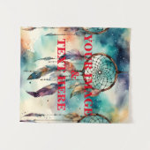 Personalized Custom Your Own Photo & Text Tapestry タペストリー (正面(横))