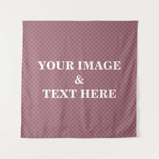 Personalized Custom Your Own Photo & Text Tapestry タペストリー (正面)