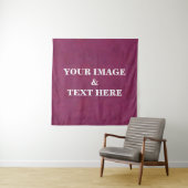 Personalized Custom Your Own Photo & Text Tapestry タペストリー (インサイチュ)