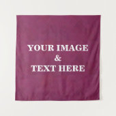 Personalized Custom Your Own Photo & Text Tapestry タペストリー (正面)