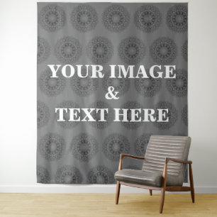 Personalized Custom Your Own Photo & Text Tapestry タペストリー