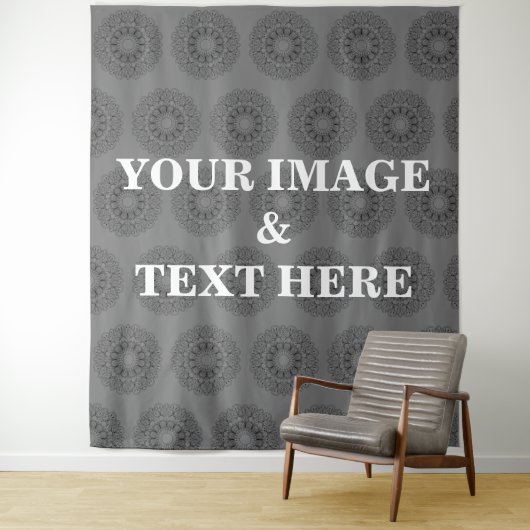 Personalized Custom Your Own Photo & Text Tapestry タペストリー (インサイチュ)