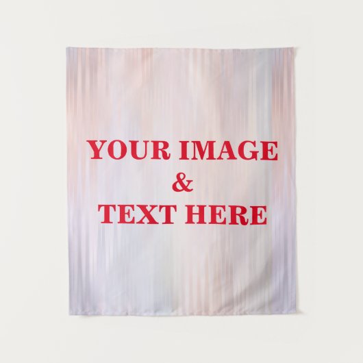 Personalized Custom Your Own Photo & Text Tapestry タペストリー (正面)