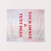 Personalized Custom Your Own Photo & Text Tapestry タペストリー (正面(横))