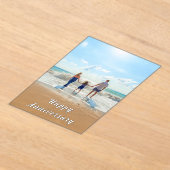 Personalized Custom Your Photo Anniversary Card アクリル招待状 (レイダウン)