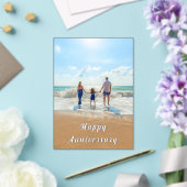 Personalized Custom Your Photo Anniversary Card アクリル招待状 (インサイチュ (ウェディング))