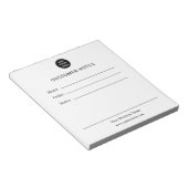 Personalized Customer Notes Notepad ノートパッド (アングル)