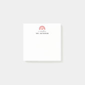 Personalized Cute A Note From Teacher Name ポストイット (正面)