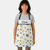 Personalized Cute Bees Pattern Apron – Honey Bee エプロン (インサイチュ)