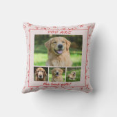 Personalized Cute Bow Pattern Pet Photo Pillow クッション (裏面)