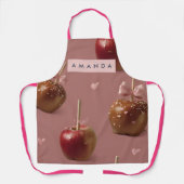 Personalized Cute Caramel Apple Pattern Apron エプロン (正面)